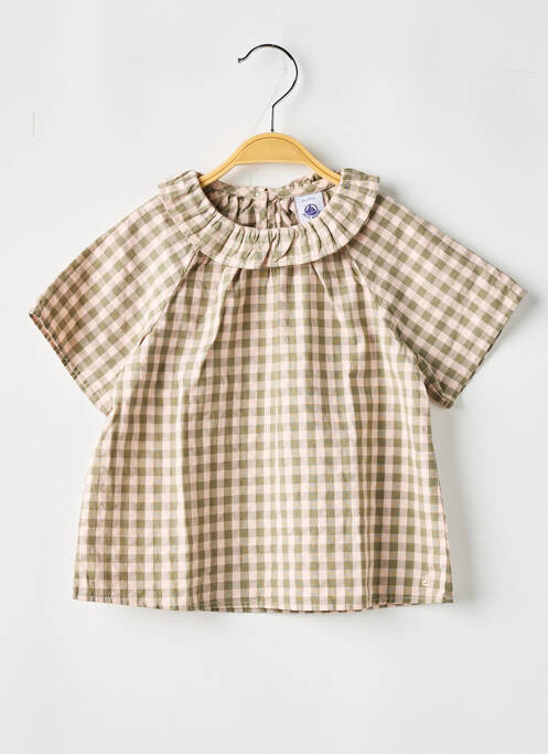 Blouse vert PETIT BATEAU pour fille