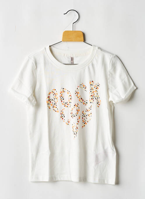 T-shirt blanc ONLY pour fille