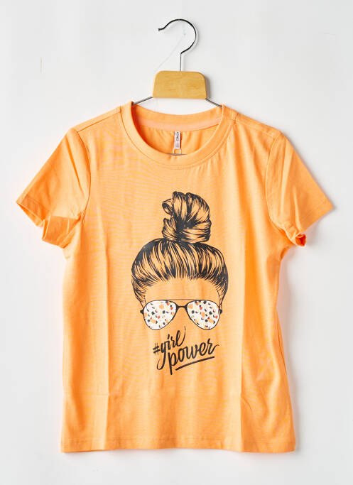 T-shirt orange ONLY pour fille