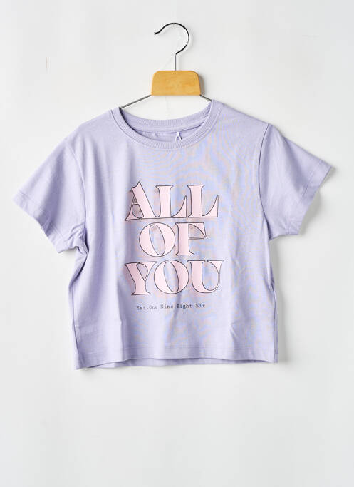 T-shirt violet NAME IT pour fille