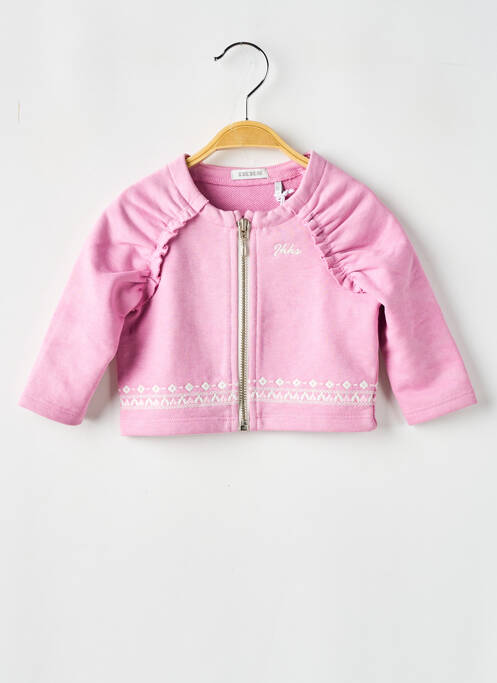 Veste casual rose IKKS pour fille