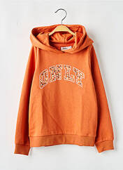 Sweat-shirt à capuche orange ONLY pour fille seconde vue