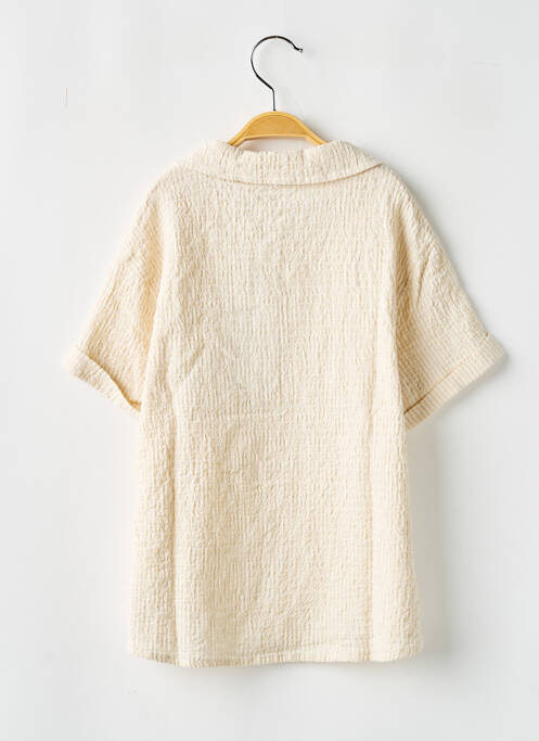 Chemise manches courtes beige NAME IT pour garçon