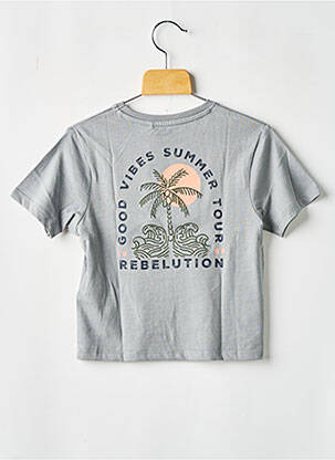 T-shirt imprimé fantaisie manches courtes gris NAME IT garçon