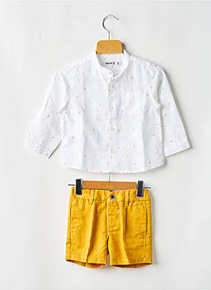 Ensemble short poches blanc MAYORAL garcon
