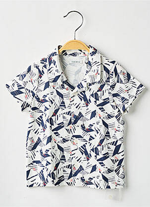 Polo coupe droite manches courtes bleu IKKS garcon