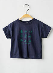 T-shirt bleu PETIT BATEAU pour garçon seconde vue