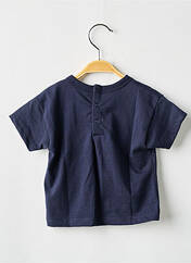 T-shirt bleu PETIT BATEAU pour garçon seconde vue