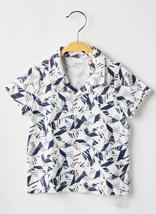 Polo coupe droite manches courtes bleu IKKS garcon