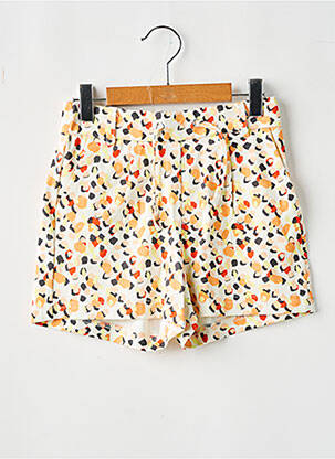 Short stretch taille ajustable blanc ONLY fille