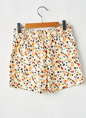 Short stretch taille ajustable blanc ONLY fille