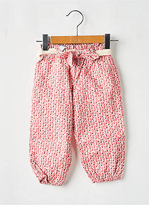 Pantalon droit resserrée sur le bas taille élastique rose MAYORAL fille