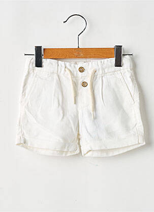 Short poches taille ajustable blanc MAYORAL fille