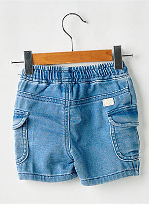 Short tissage denim taille élastique bleu IKKS fille
