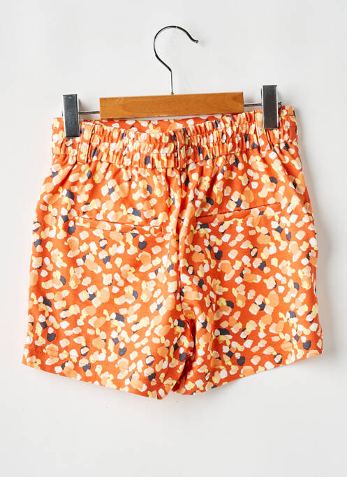 Short stretch taille ajustable orange ONLY fille