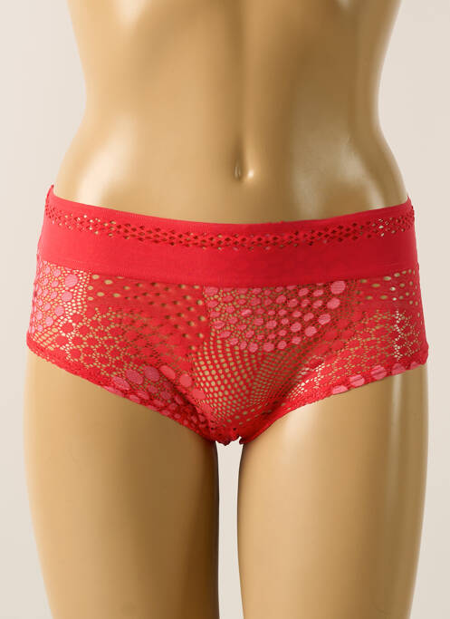 Shorty rouge IMPLICITE pour femme