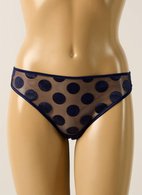 Tanga bleu IMPLICITE pour femme