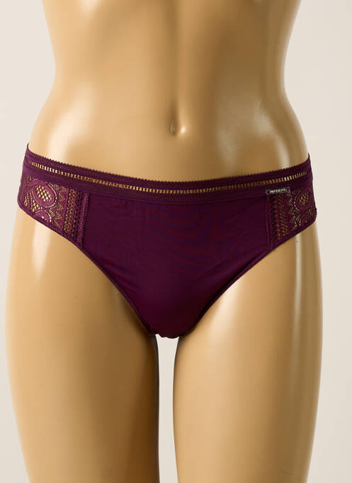 Tanga violet IMPLICITE pour femme