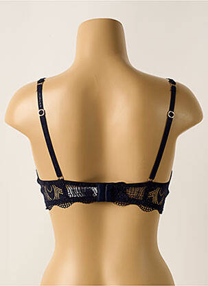 Soutien-gorge effet matière satinée haut soutien-gorge moulé bleu MORGAN femme