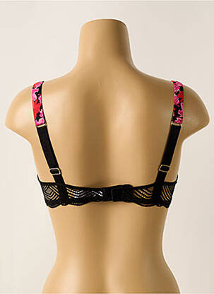 Soutien-gorge effet matière satinée haut soutien-gorge moulé noir MORGAN femme