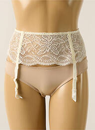 Guêpière/porte-jarretelle effet matière satinée beige SIMONE PERELE femme