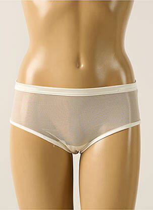 Shorty effet matière satinée blanc IMPLICITE femme