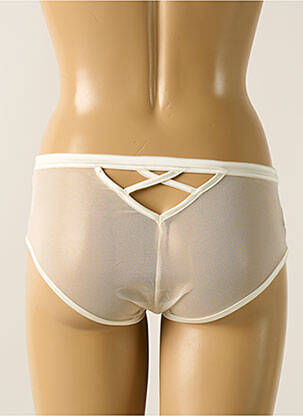 Shorty effet matière satinée blanc IMPLICITE femme