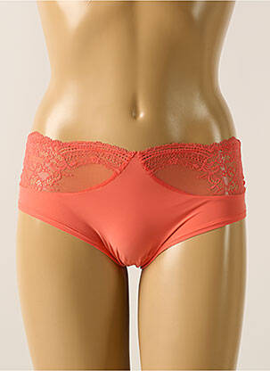 Shorty orange IMPLICITE pour femme