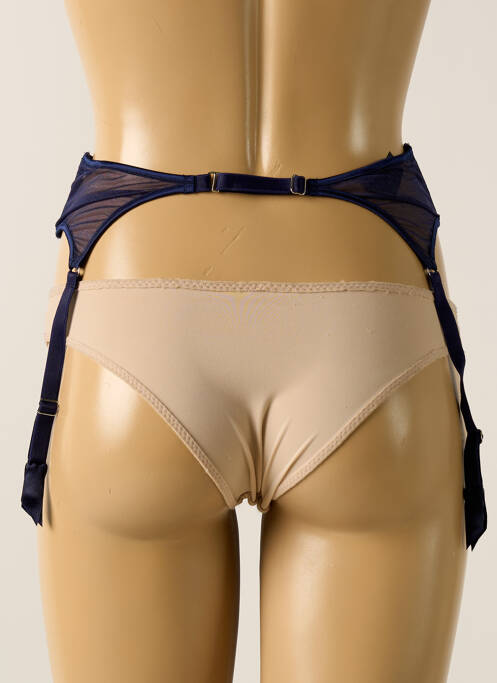 Guêpière/Porte-jarretelle bleu IMPLICITE pour femme