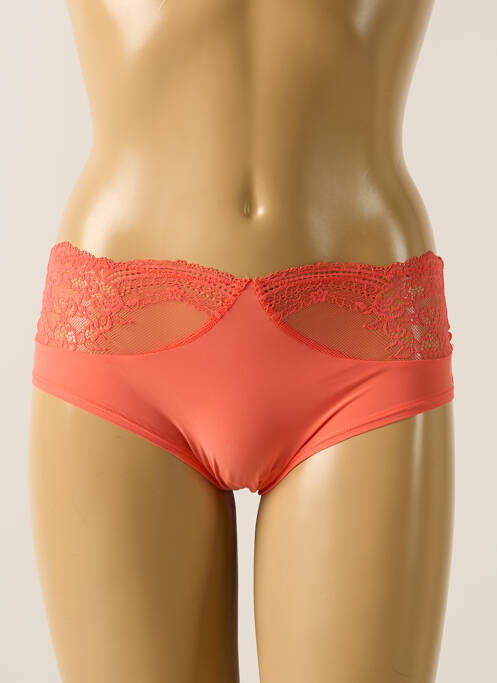 Shorty orange IMPLICITE pour femme
