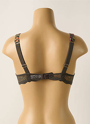 Soutien-gorge effet matière satinée haut soutien-gorge moulé vert MORGAN femme