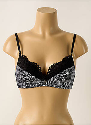 Soutien-gorge sans armature haut soutien-gorge moulé noir MORGAN femme