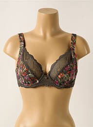 Soutien-gorge effet matière satinée haut soutien-gorge emboitant vert MORGAN femme