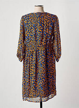 Robe mi-longue manches longues manches longues bleu LA PETITE ETOILE femme