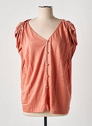 Chemisier manches courtes manches courtes rose DES PETITS HAUTS femme