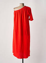 Robe mi-longue rouge BOBBIE&BOB pour femme seconde vue