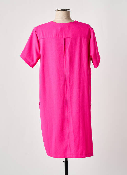 Robe mi-longue rose PAKO LITTO pour femme