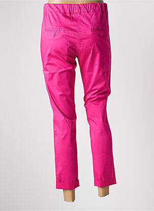 Pantalon 7/8 stretch taille normale rose PAKO LITTO femme
