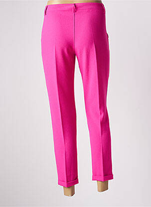 Pantalon 7/8 stretch taille normale rose PAKO LITTO femme