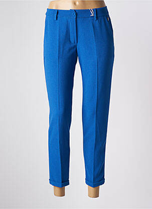 Pantalon 7/8 bleu PAKO LITTO pour femme