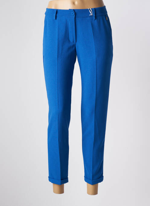 Pantalon 7/8 bleu PAKO LITTO pour femme