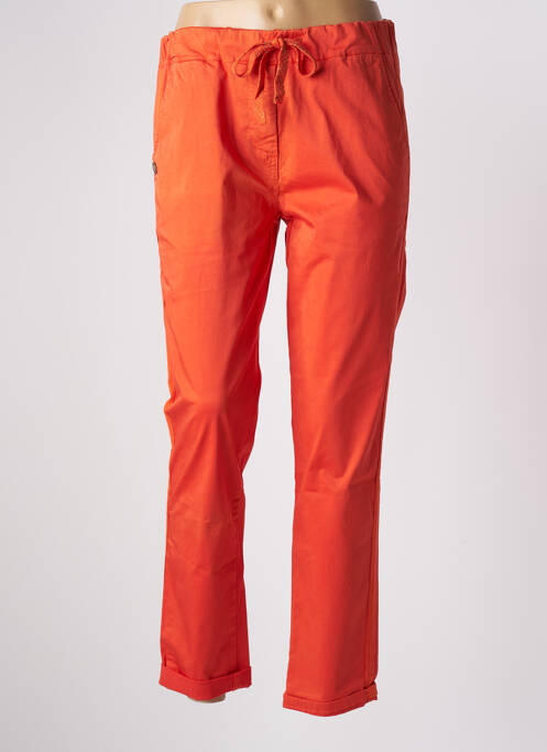 Pantalon 7/8 orange PAKO LITTO pour femme