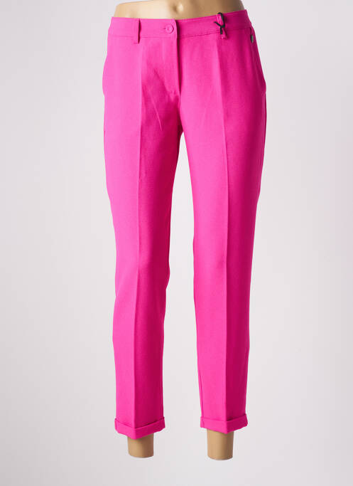 Pantalon 7/8 rose PAKO LITTO pour femme