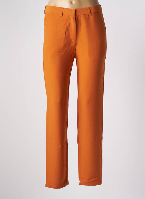 Pantalon droit orange LA PETITE ETOILE pour femme