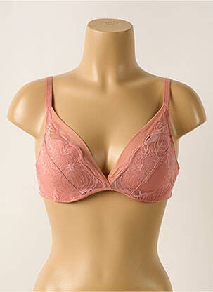 Soutien-gorge effet matière satinée haut soutien-gorge moulé rose CHANTELLE femme
