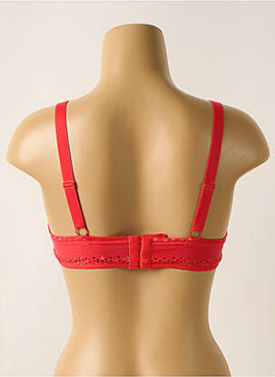 Soutien-gorge effet matière satinée haut soutien-gorge emboitant rouge IMPLICITE femme