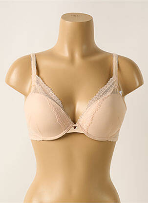 Soutien-gorge effet matière satinée haut soutien-gorge avec mousse de rembourrage amovible rose SIMONE PERELE femme