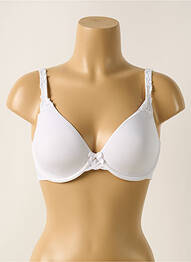Soutien-gorge effet matière satinée haut soutien-gorge moulé blanc SIMONE PERELE femme