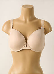 Soutien-gorge effet matière satinée haut soutien-gorge moulé chair SIMONE PERELE femme