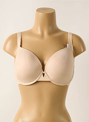 Soutien-gorge effet matière satinée haut soutien-gorge moulé chair SIMONE PERELE femme